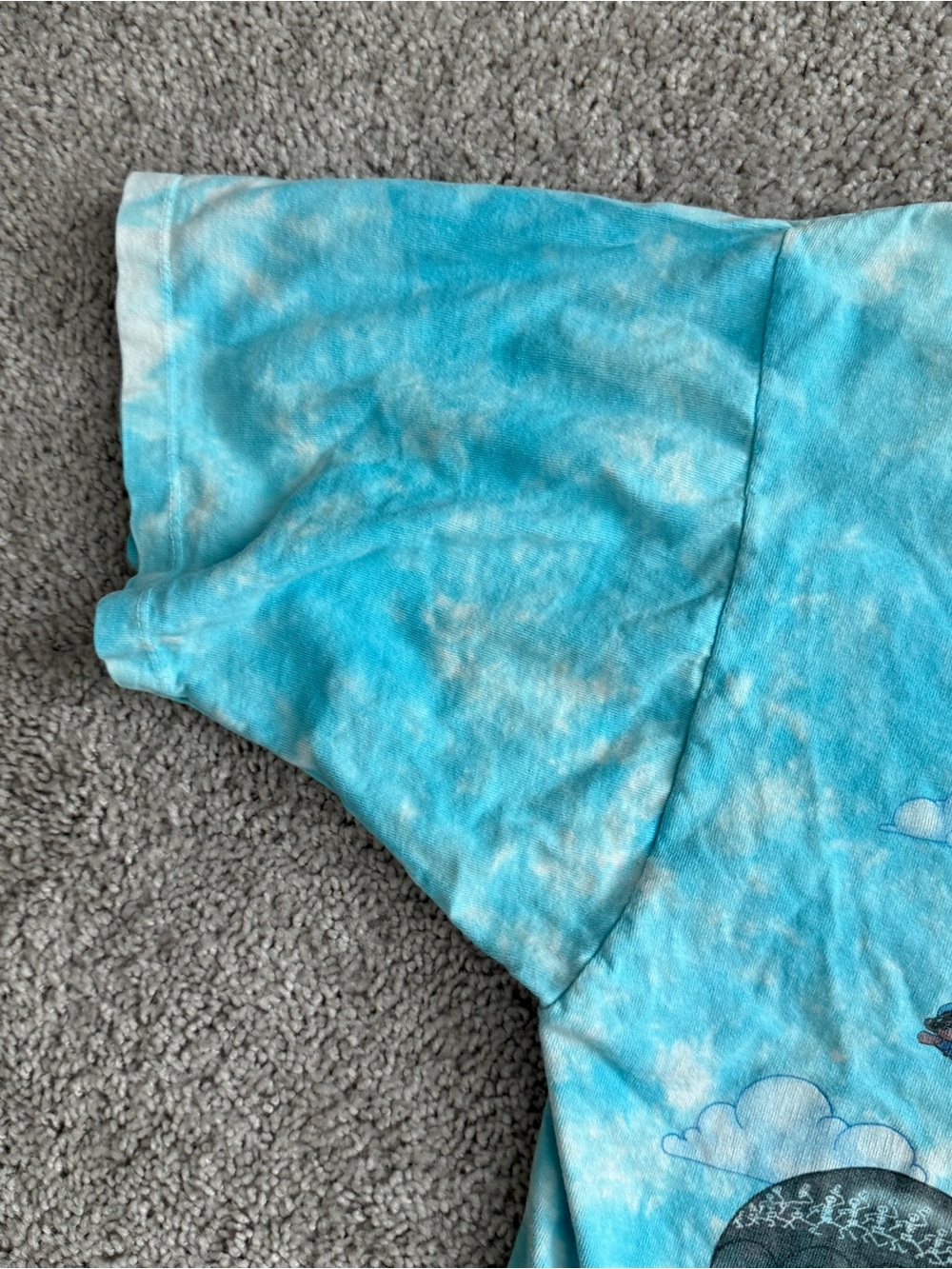 Vintage 1993 Grateful Dead Liquid Blue Songs Fill The Air Tie Dye Tee XL - Picture 6 of 11